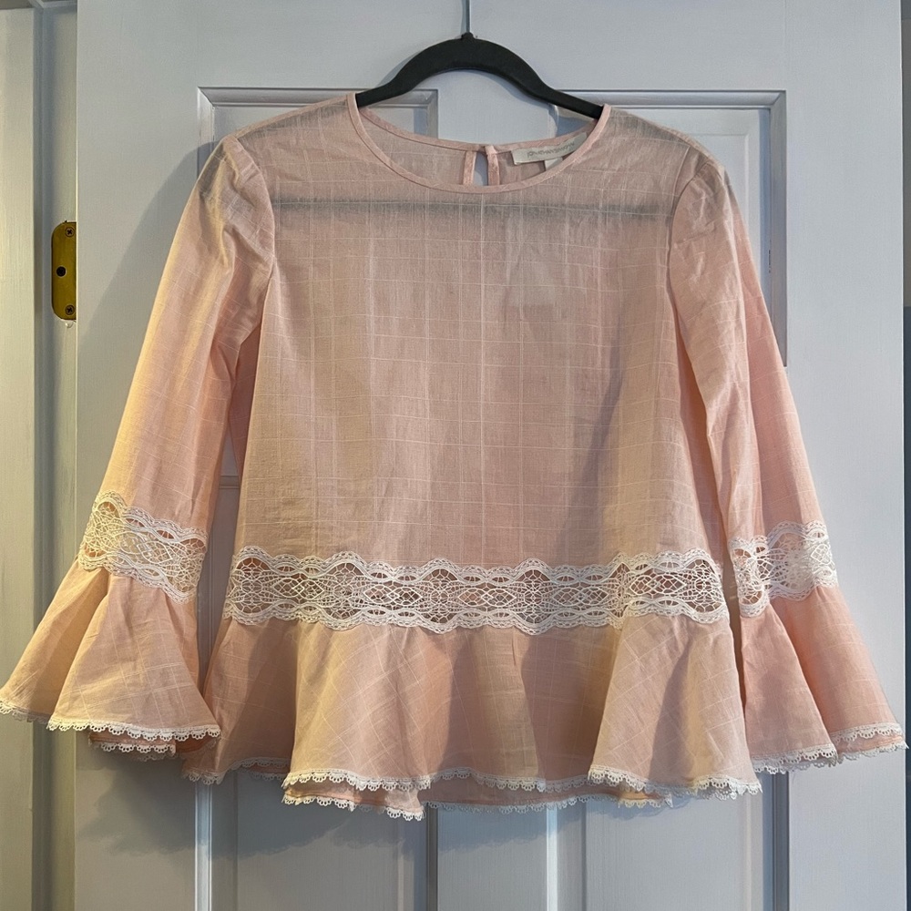 Womens Jonathan Simkhai Peplum Blouse Size :  Small